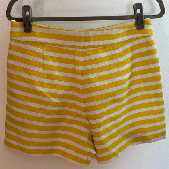 NWOT J. Crew Yellow Stripe Nautical Shorts 10 - Picture 5 of 5